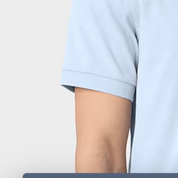 J. Crew Factory cf933 Heathered Chambray Blue Soft touch Polo size L NWT - Picture 3 of 9